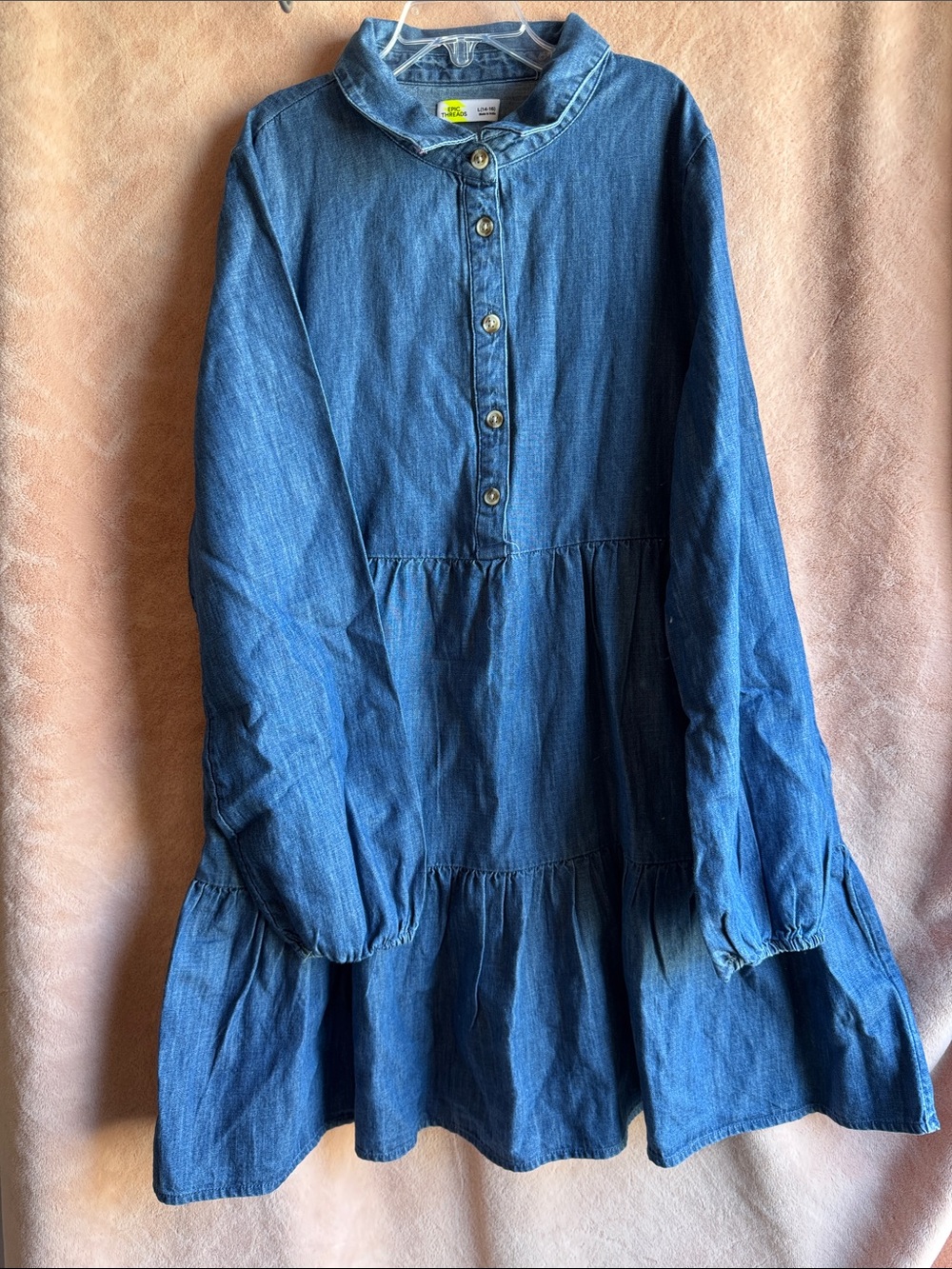 NWOT Girls L 14/16 Denim Jean Dress